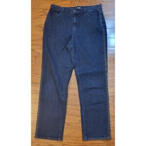 Charter Club Womens Laura Fit Full Straight Jeans Blue Size 12